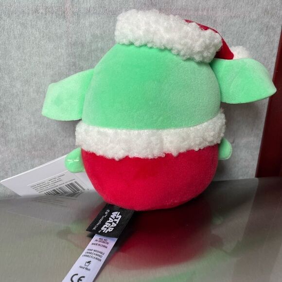 Mattel Star Wars Mandalorian Grogu *NEW* Plush Christmas Themed Toy (5 in) - Picture 7 of 9